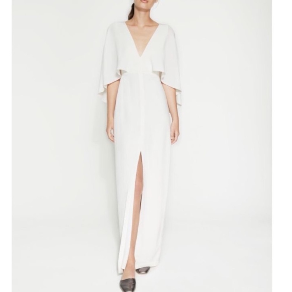 Halston Heritage Caped Gown